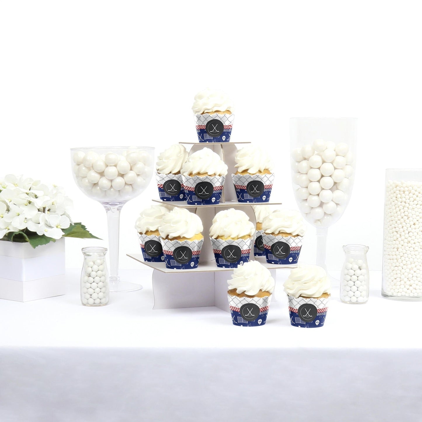 Shoots & Scores! - Hockey - Party Decorations - Party Cupcake Wrappers - Set of 12