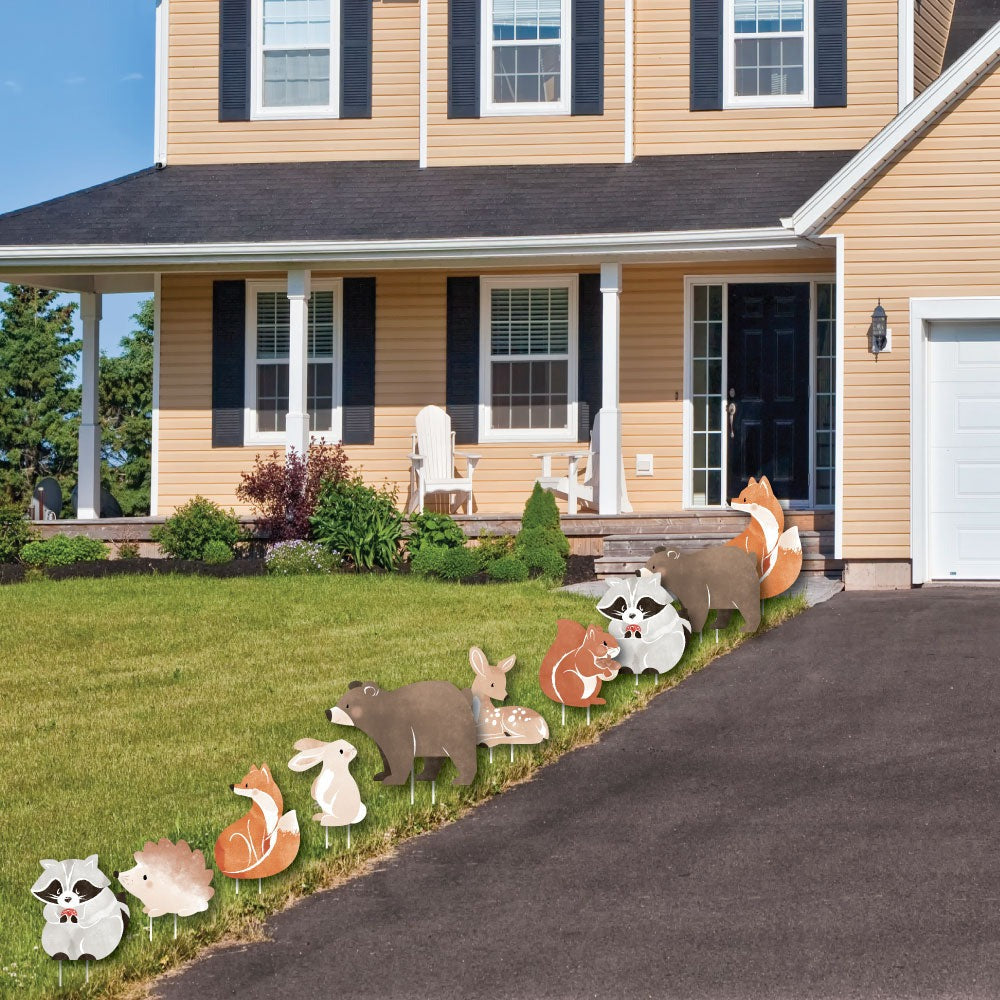 Woodland Animals Yard Signs - 10 Ct