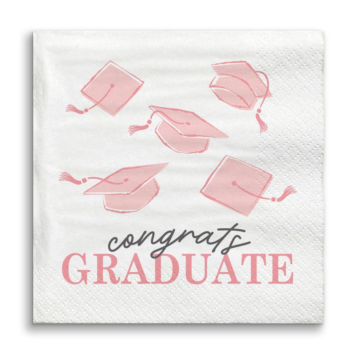 Napkins - Pink Graduation - 24 Ct