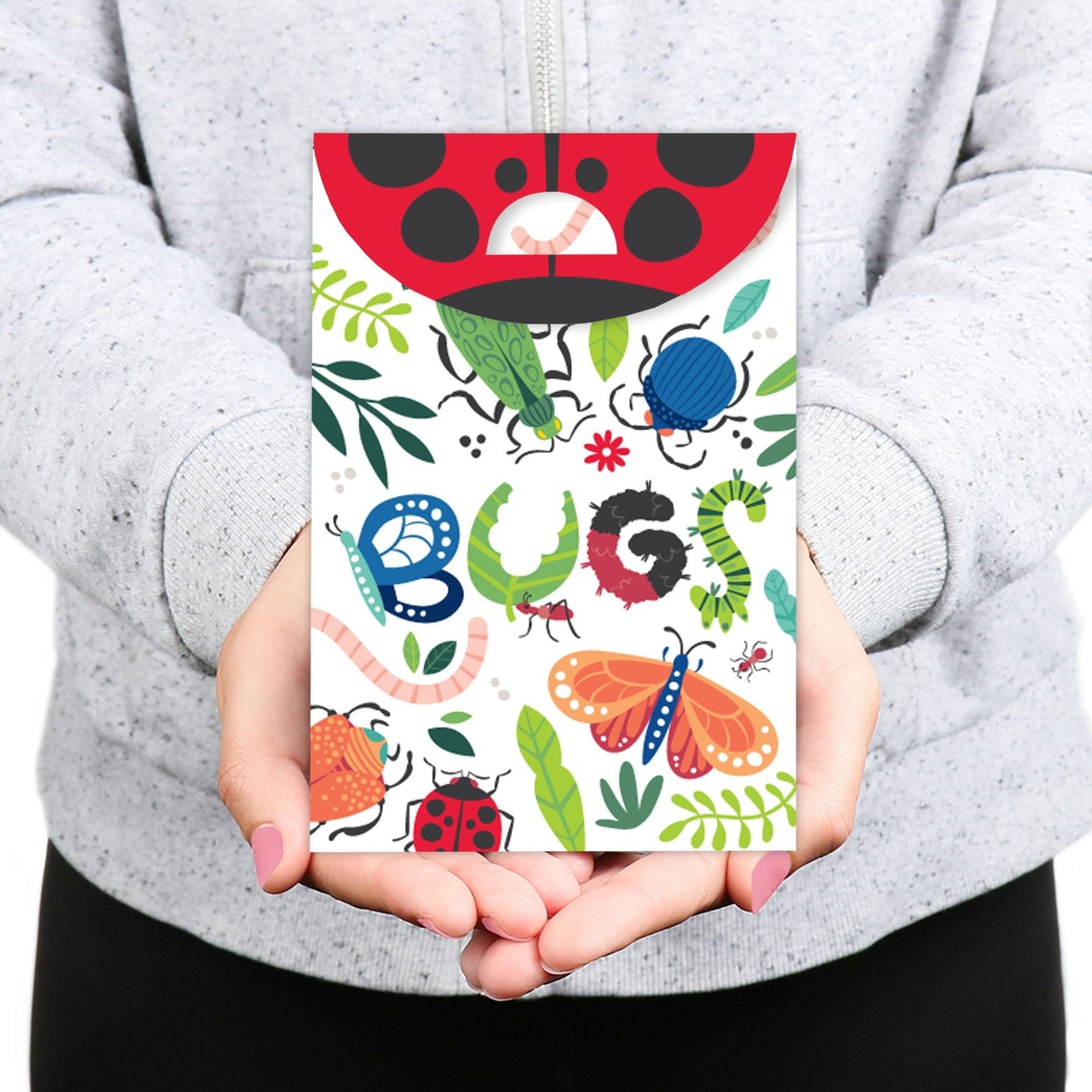 Buggin' Out - Bugs Birthday Gift Favor Bags - Party Goodie Boxes - Set of 12