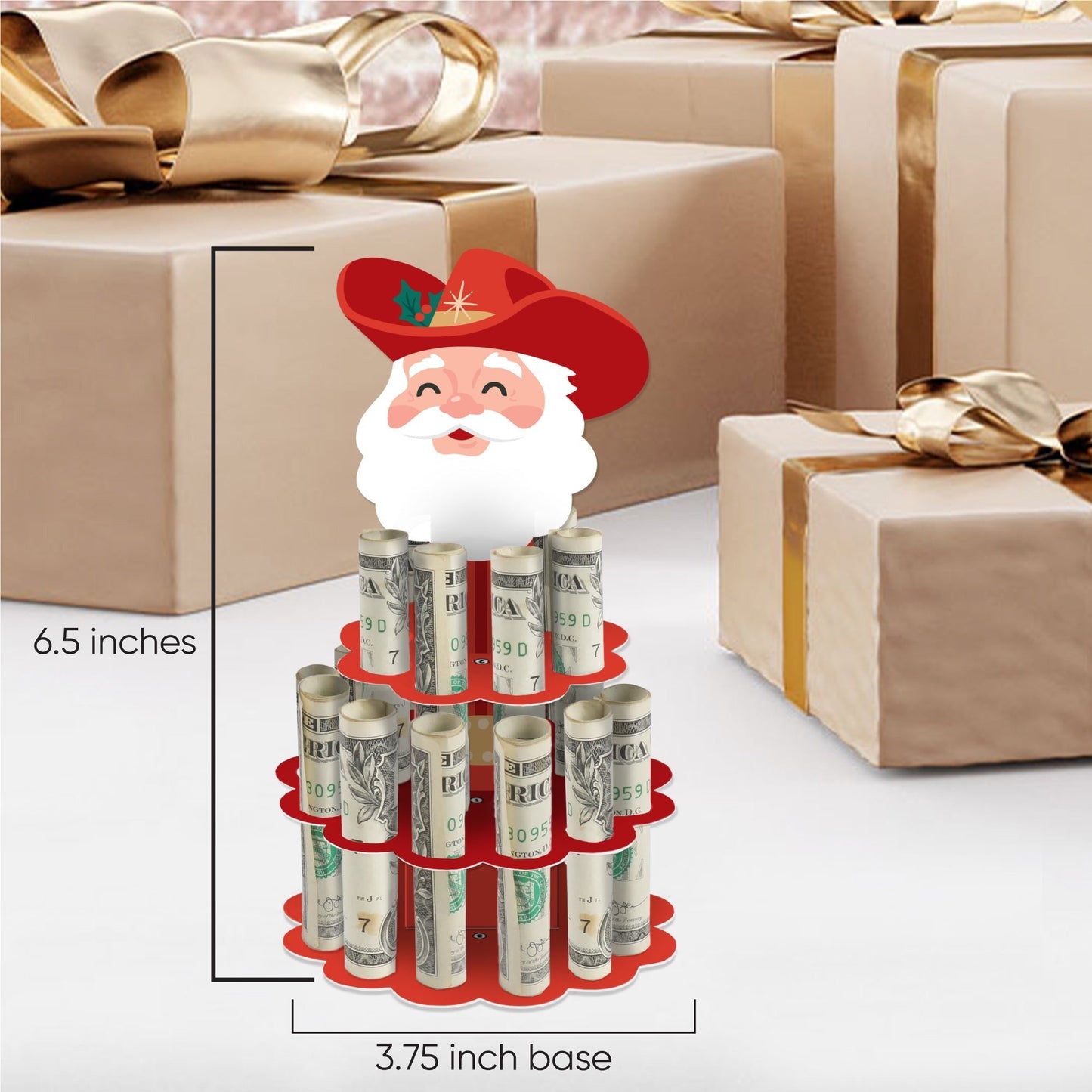 Christmas Cowboy Cash Cake