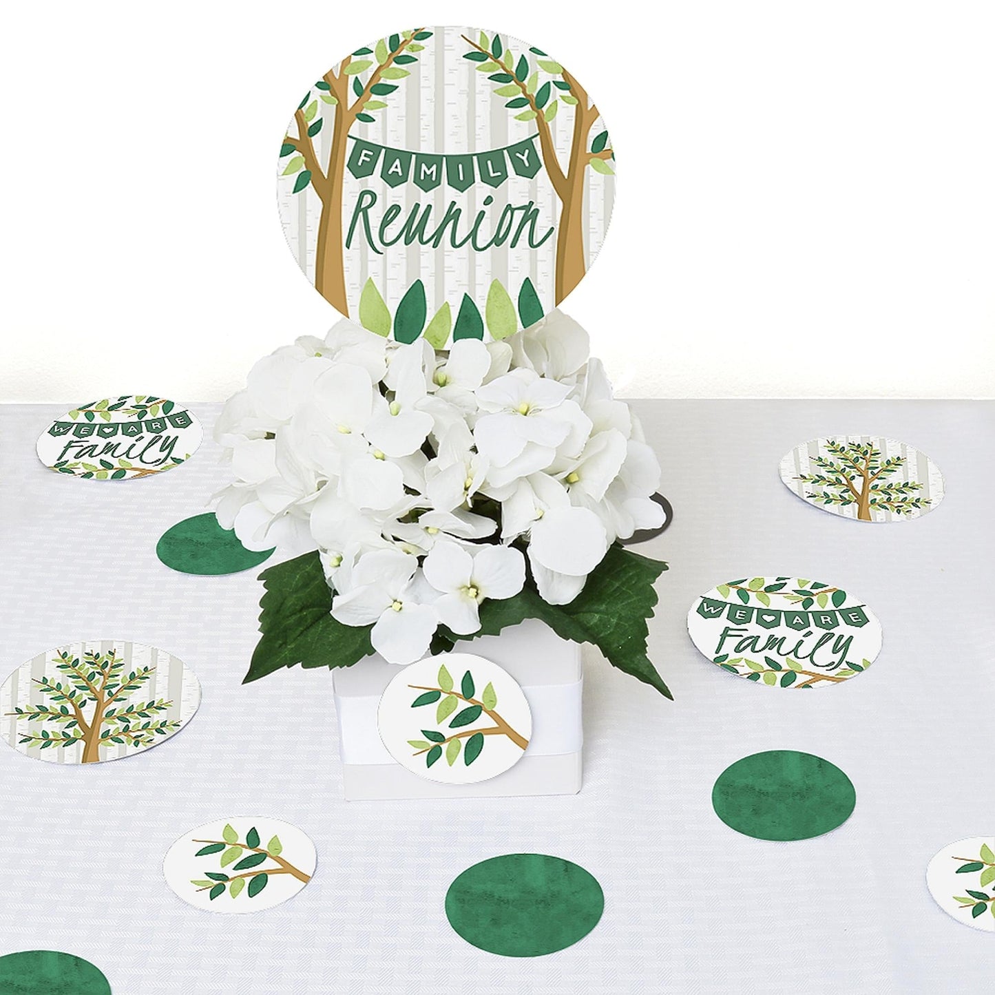 Family Tree Reunion - Family Gathering Party Giant Circle Confetti - Family Gathering Party Decorations - Large Confetti 27 Count