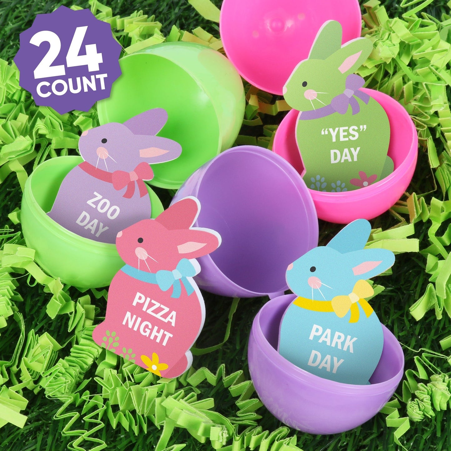 Colorful Easter Egg Hunt Tokens - 24 Ct