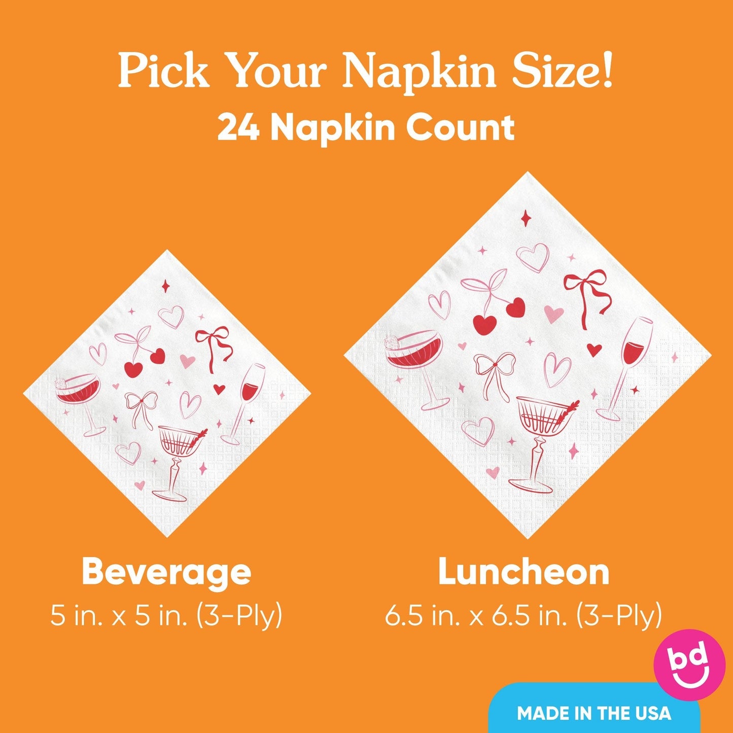 Napkins - Drinks with the Girls - 24 Ct