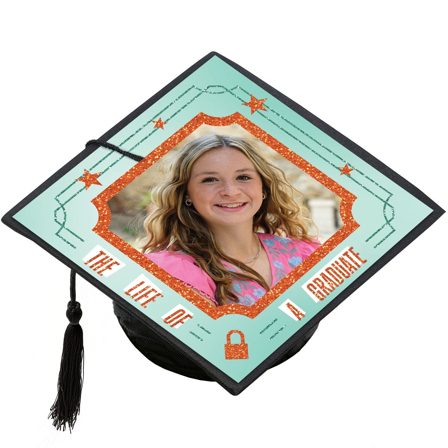 Custom Photo The Life of a Graduate Grad Cap Cover