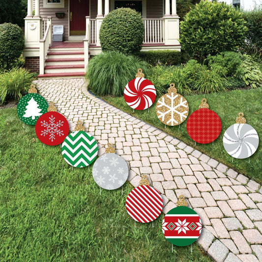 Ornaments Lawn Decorations - Outdoor Holiday and Christmas Yard Decorations - 10 Piece