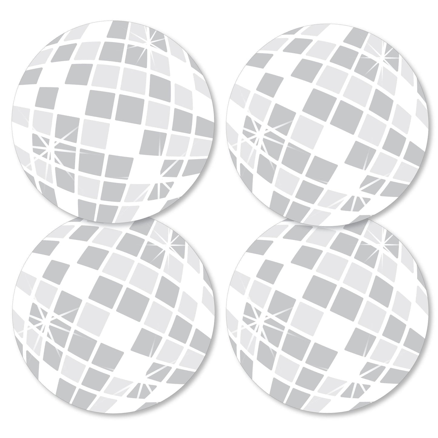 Disco Ball - Decorations DIY Groovy Hippie Party Essentials - Set of 20