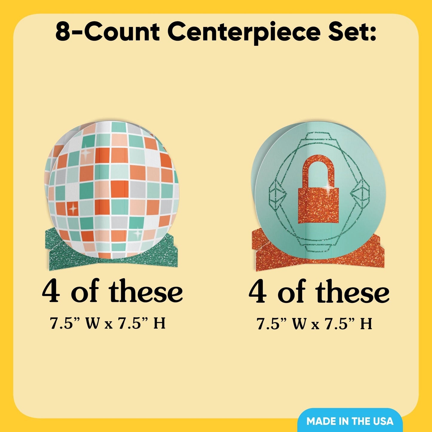 The Life of a Party 3D Centerpieces - 8 Ct