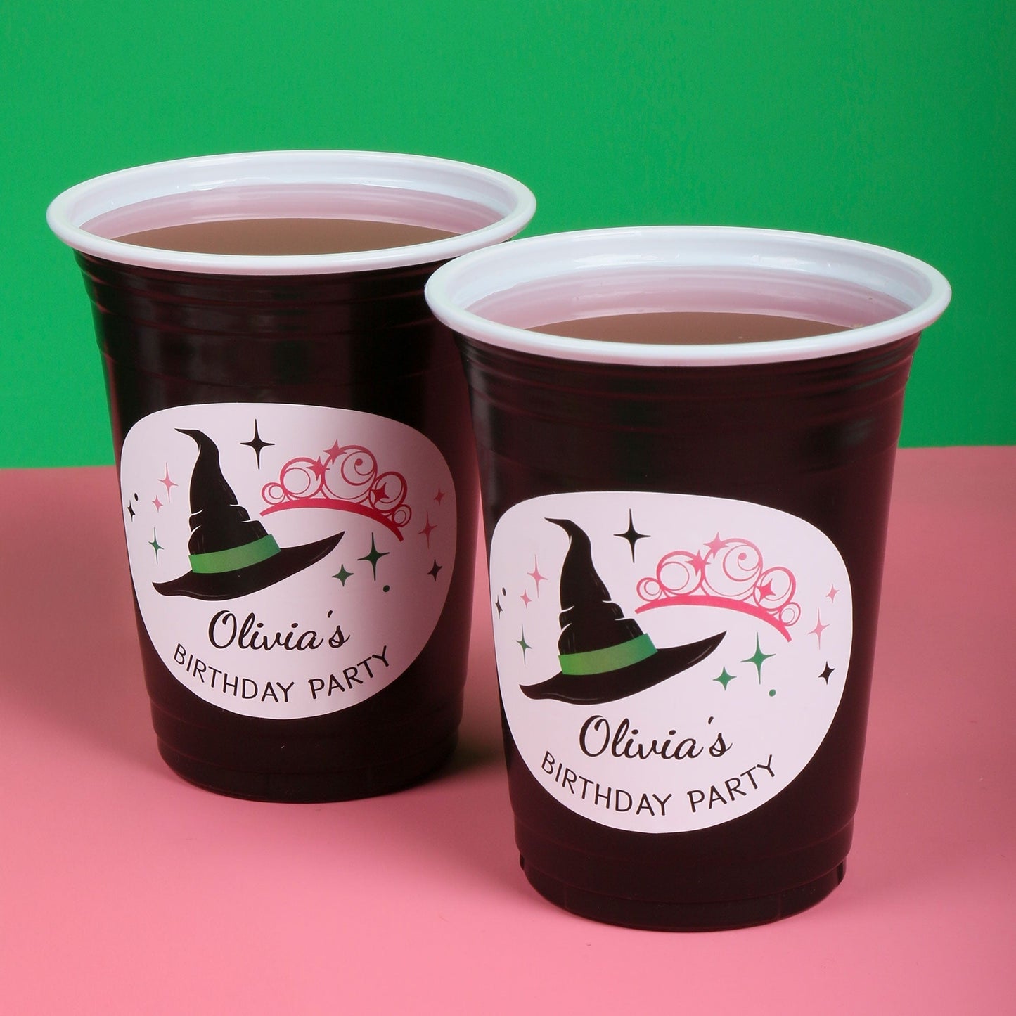Custom Party Cups - Witch - 16 Ct