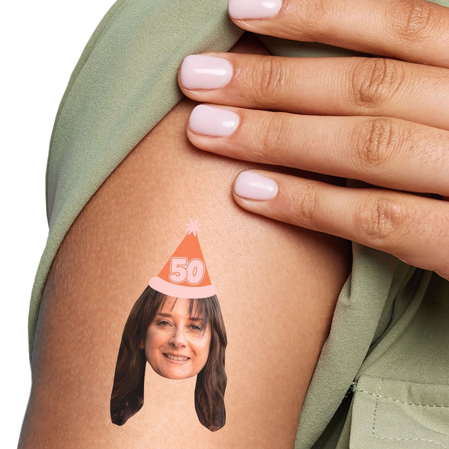Custom Face Tattoo - Look Who's 50 - 12 Ct