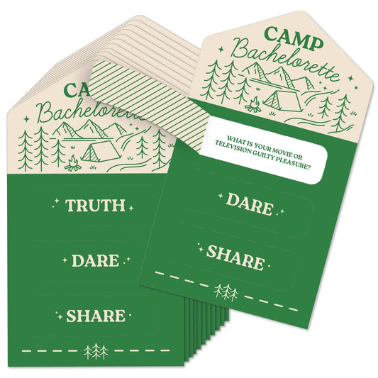 Camp Bach Truth, Dare, Share Pull Tabs Game - 12 Ct