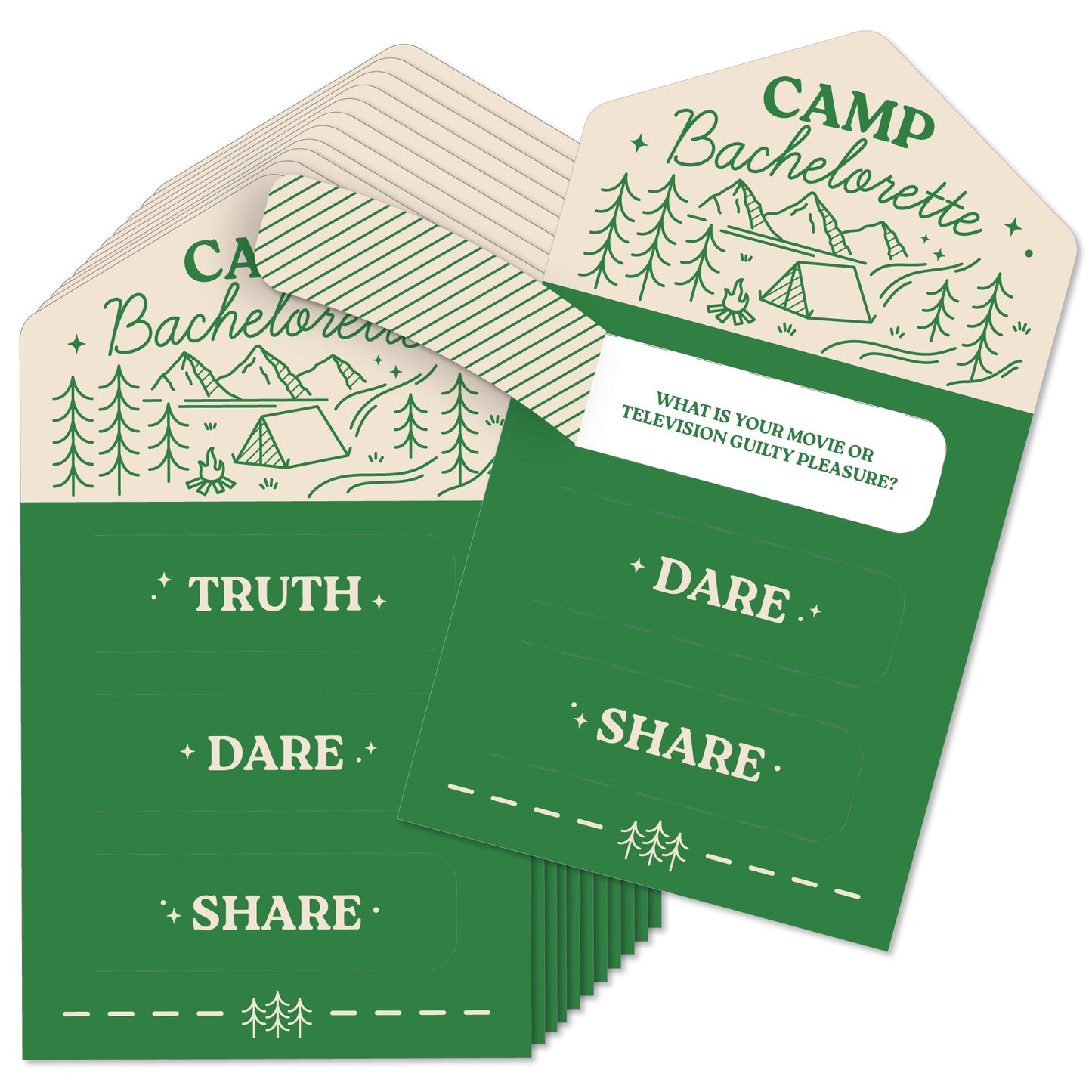 Camp Bach Truth, Dare, Share Pull Tabs Game - 12 Ct