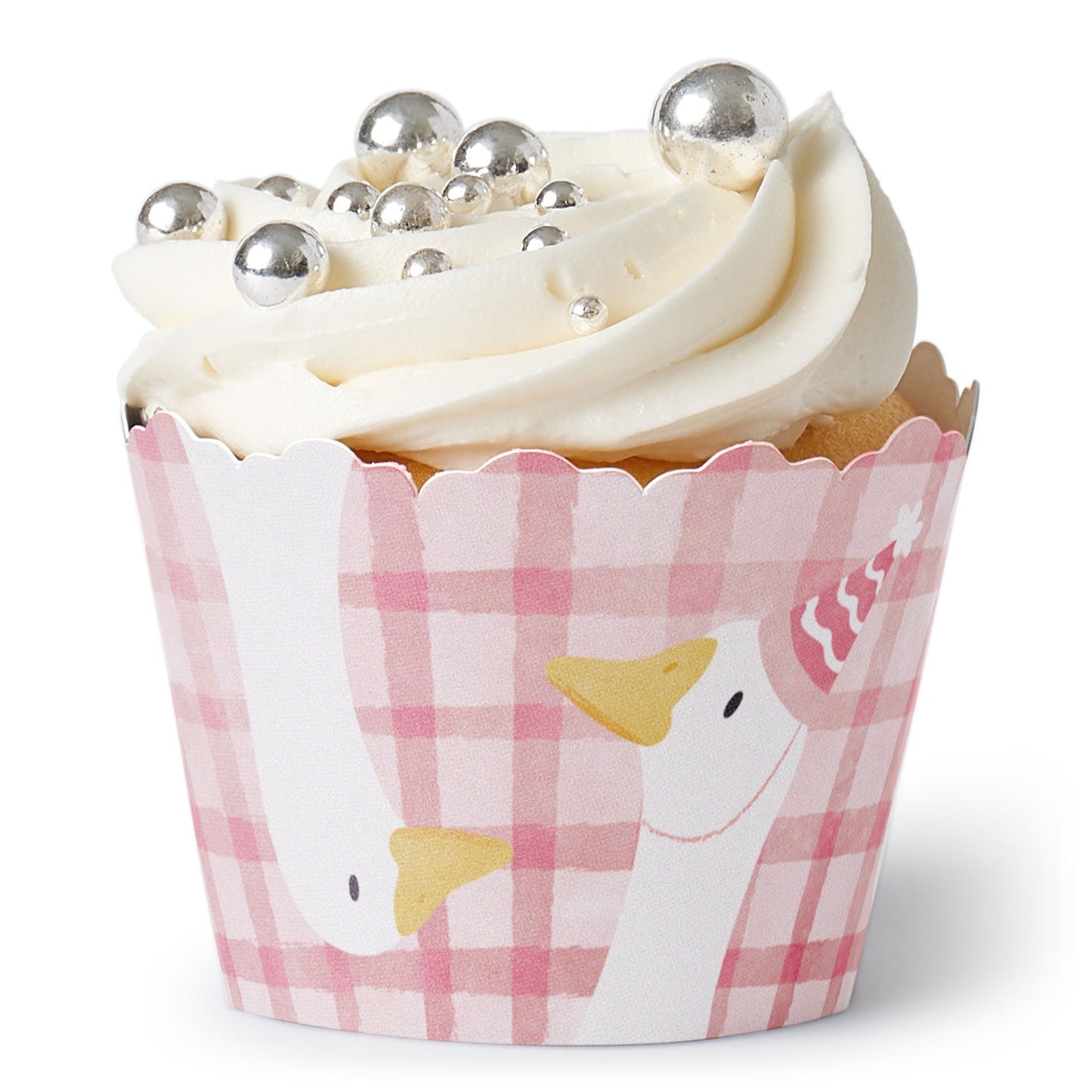 One Silly Goose Pink Cupcake Wrappers - 12 Ct