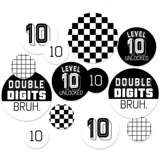 10th Birthday Bruh Large Confetti - 27 Ct