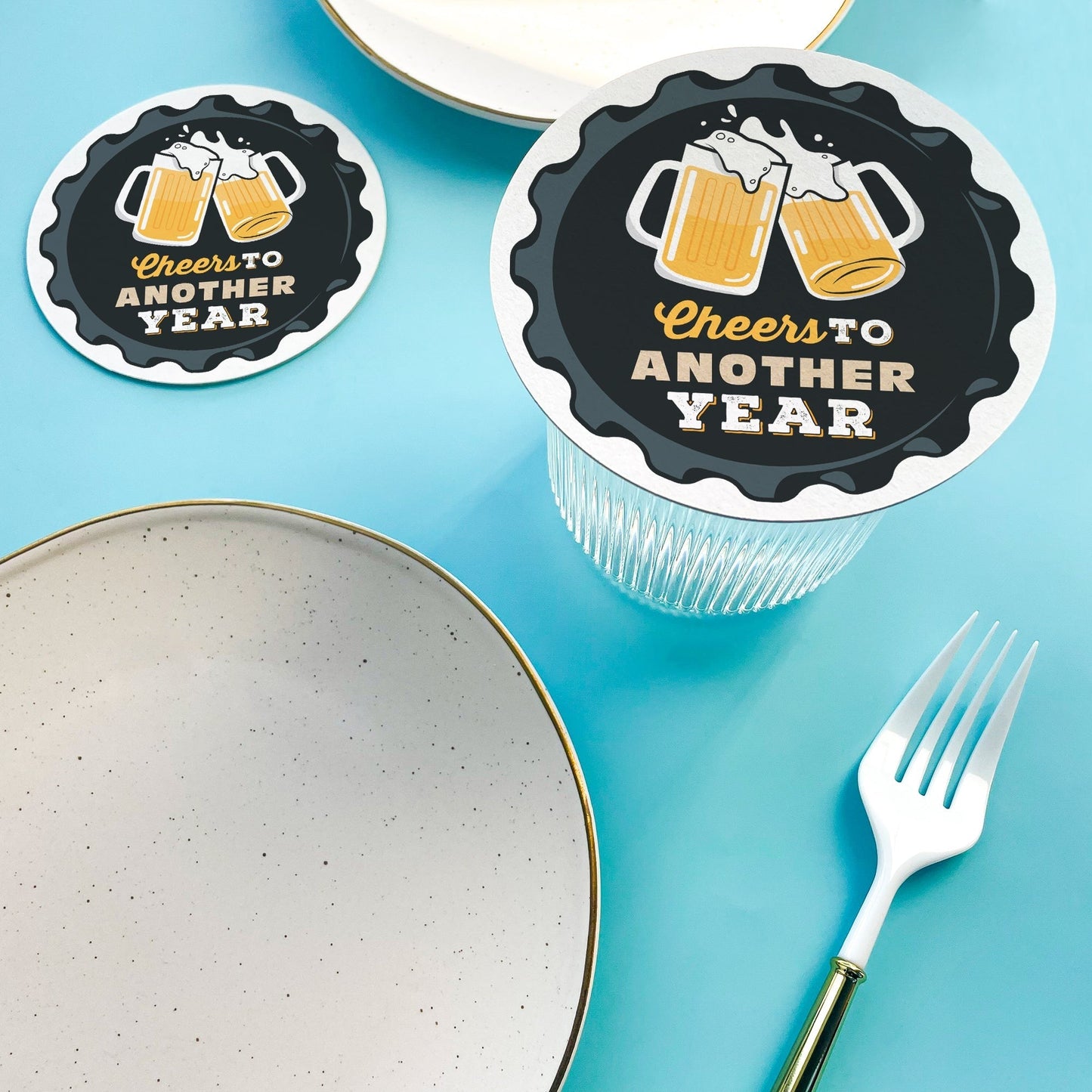 Drink Coasters - Cheers & Beers - 25 Ct