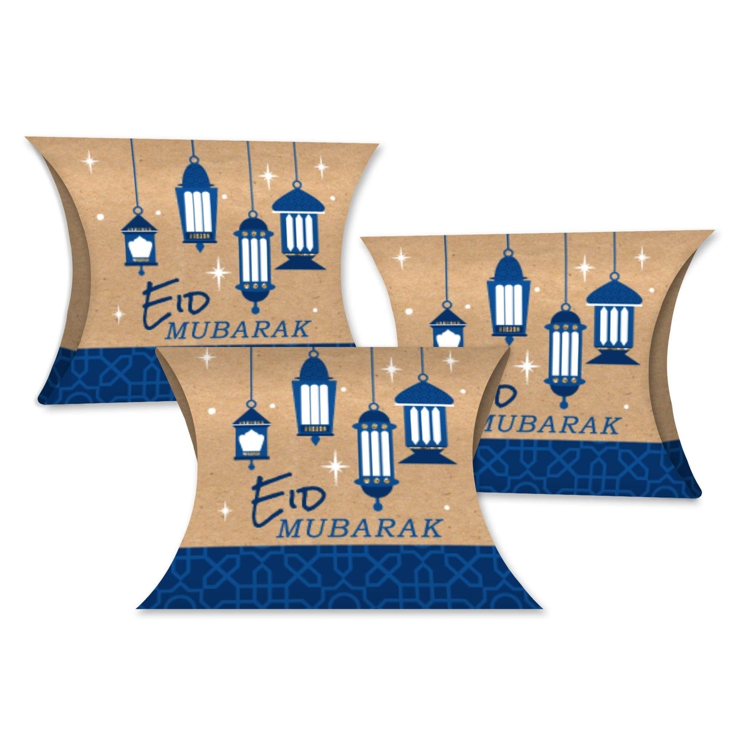 Ramadan - Favor Gift Boxes - Eid Mubarak Party Petite Pillow Boxes - Set of 20