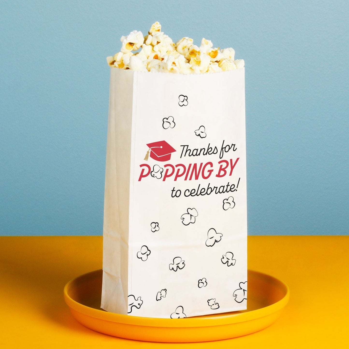 Popcorn Bags - Red Grad - 25 Ct