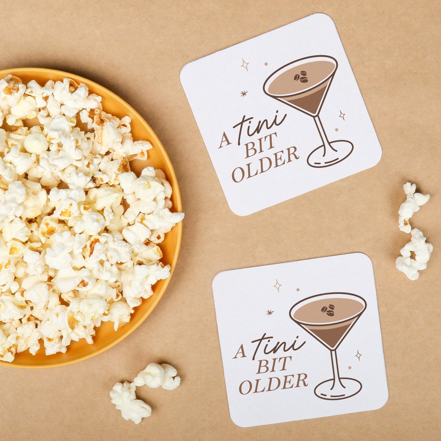 Drink Coasters - A Tini Bit Older Espresso - 25 Ct