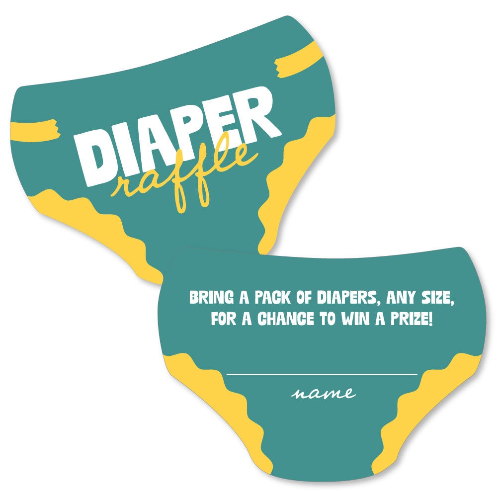 Wavy Baby Shower Diaper Raffle Game - 24 Ct