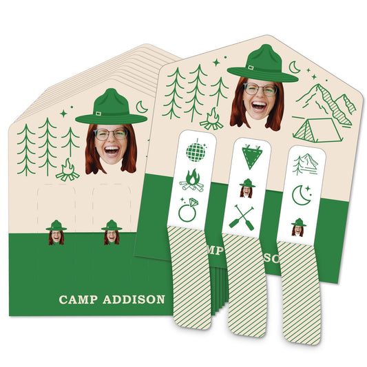 Custom Face Camp Bach Pull Tab Game