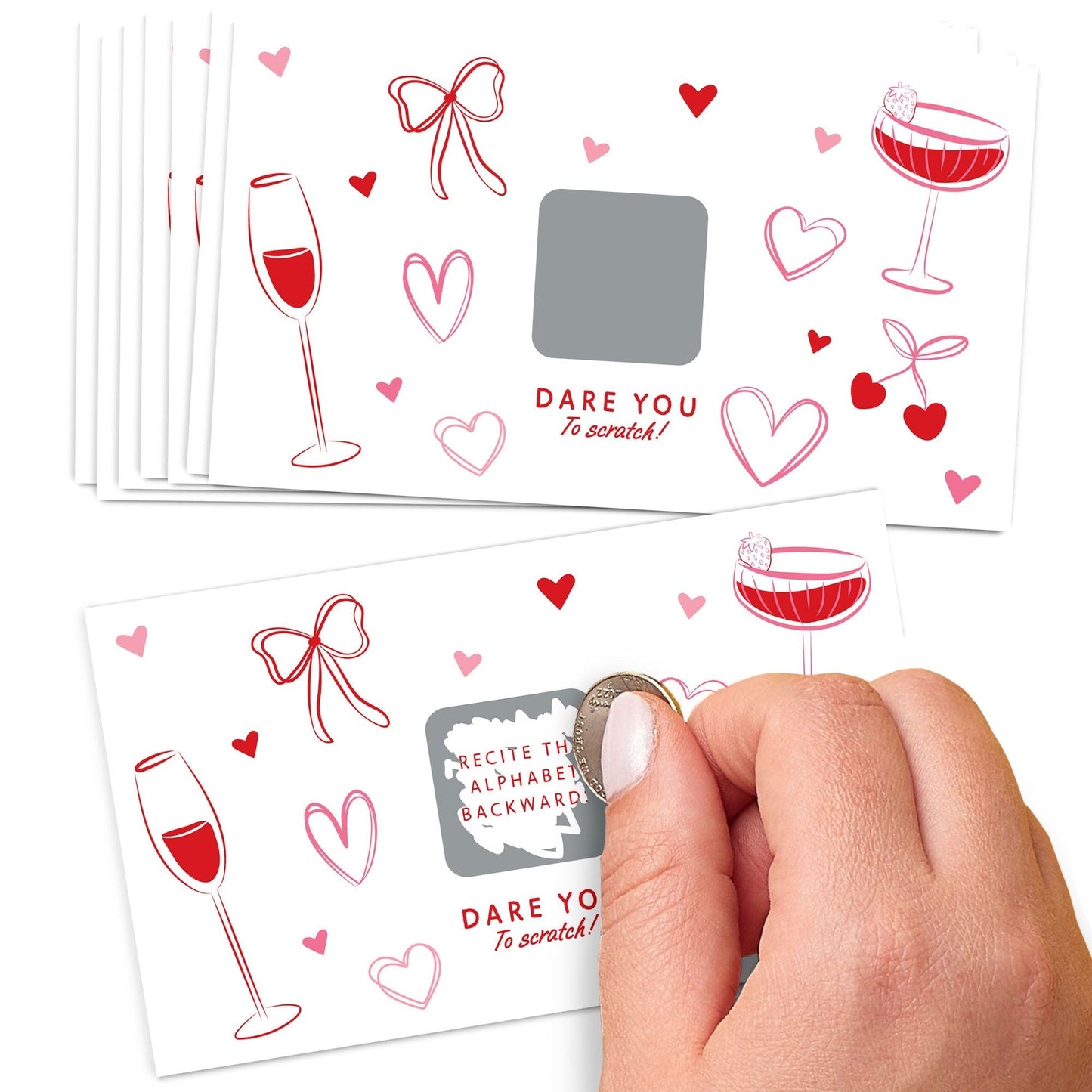 Drinks with the Girls Dare Scratch Off Card Game - 22 Ct