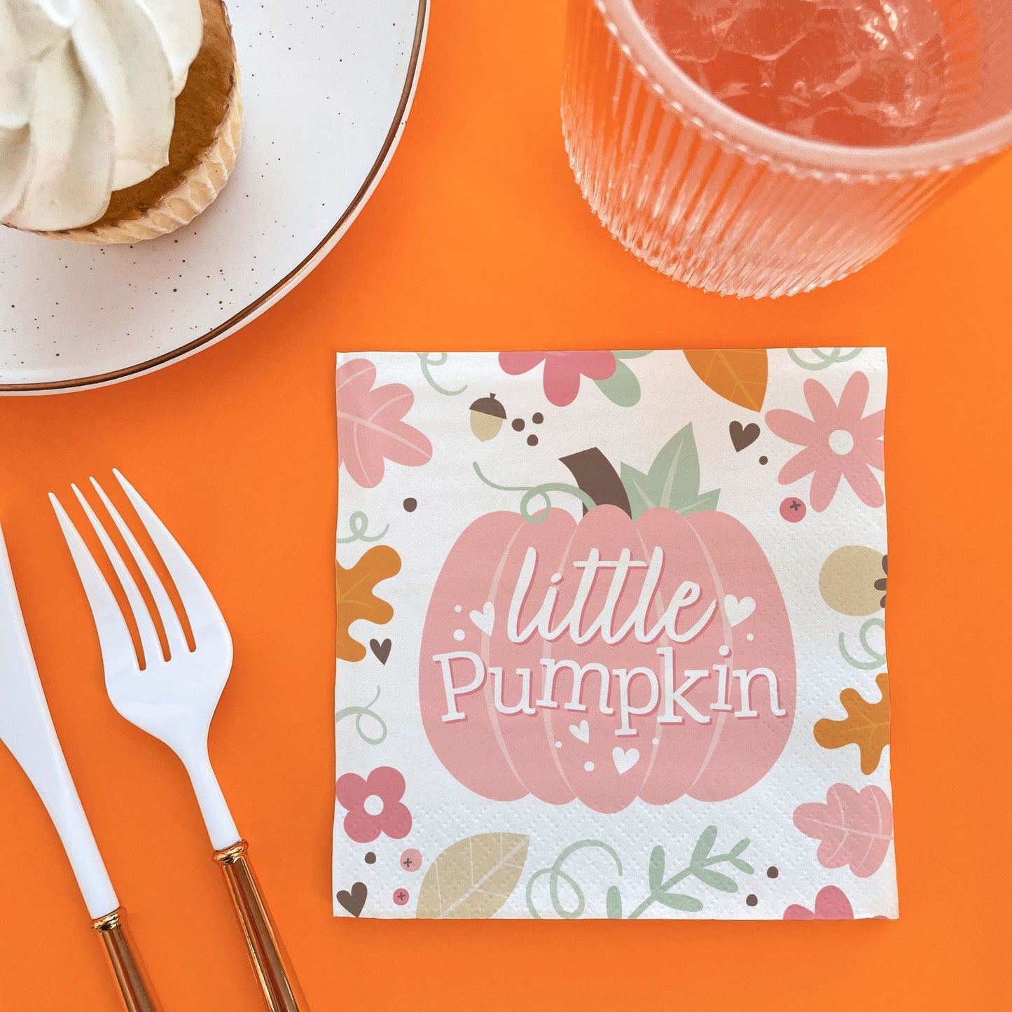 Napkins - Girl Little Pumpkin - 24 Ct