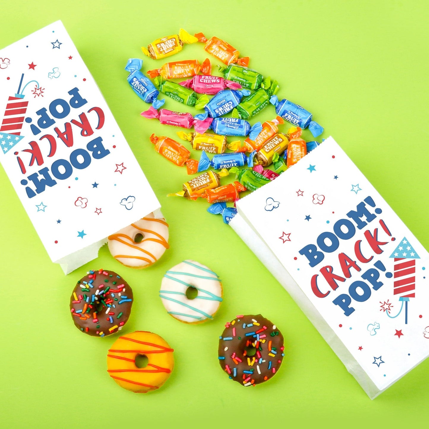 Popcorn Bags - Firecracker 4th of July - 25 Ct