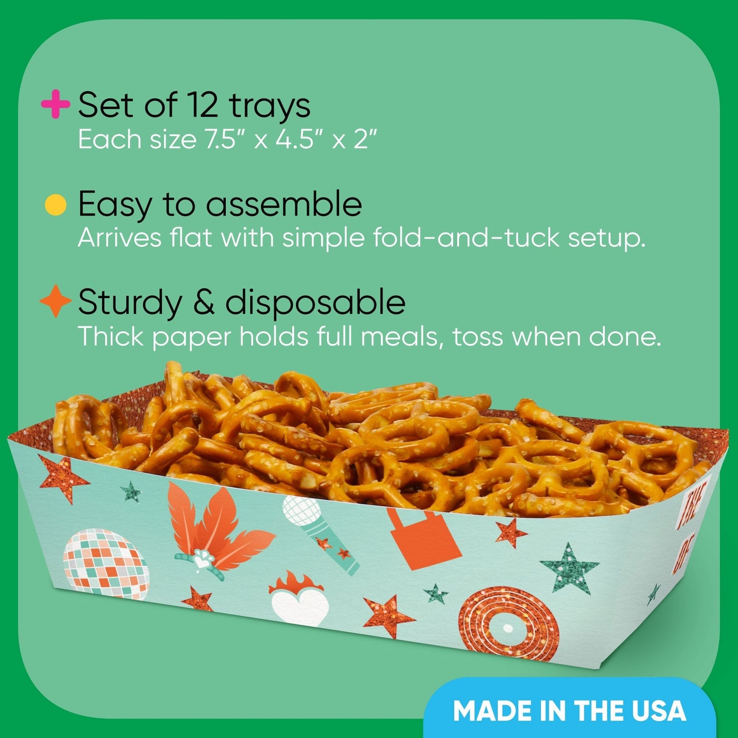The Life of a Party Paper Food Trays