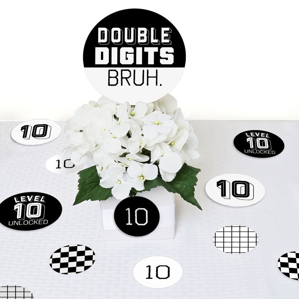 10th Birthday Bruh Large Confetti - 27 Ct