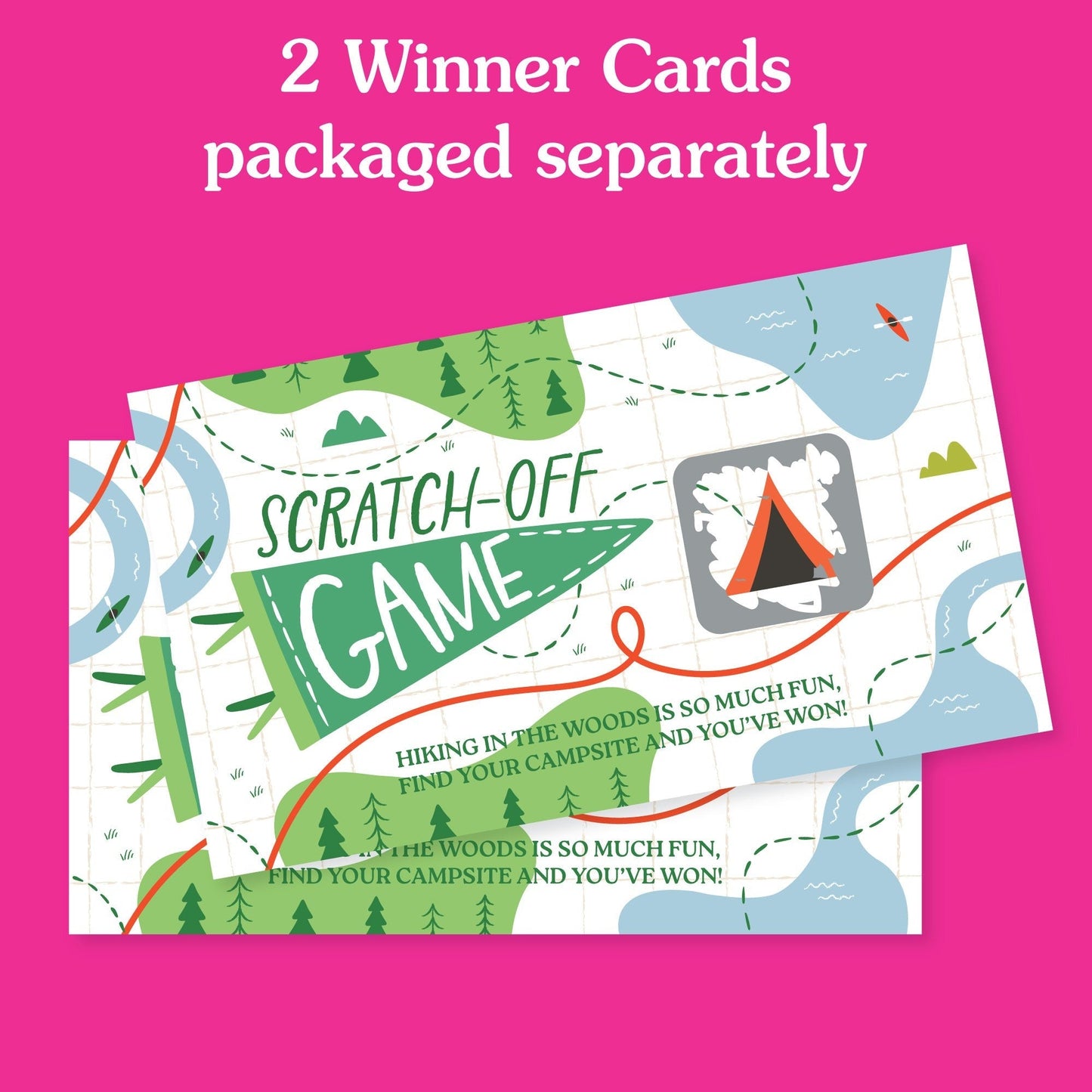 Camping Scratch Off Cards Game - 22 Ct