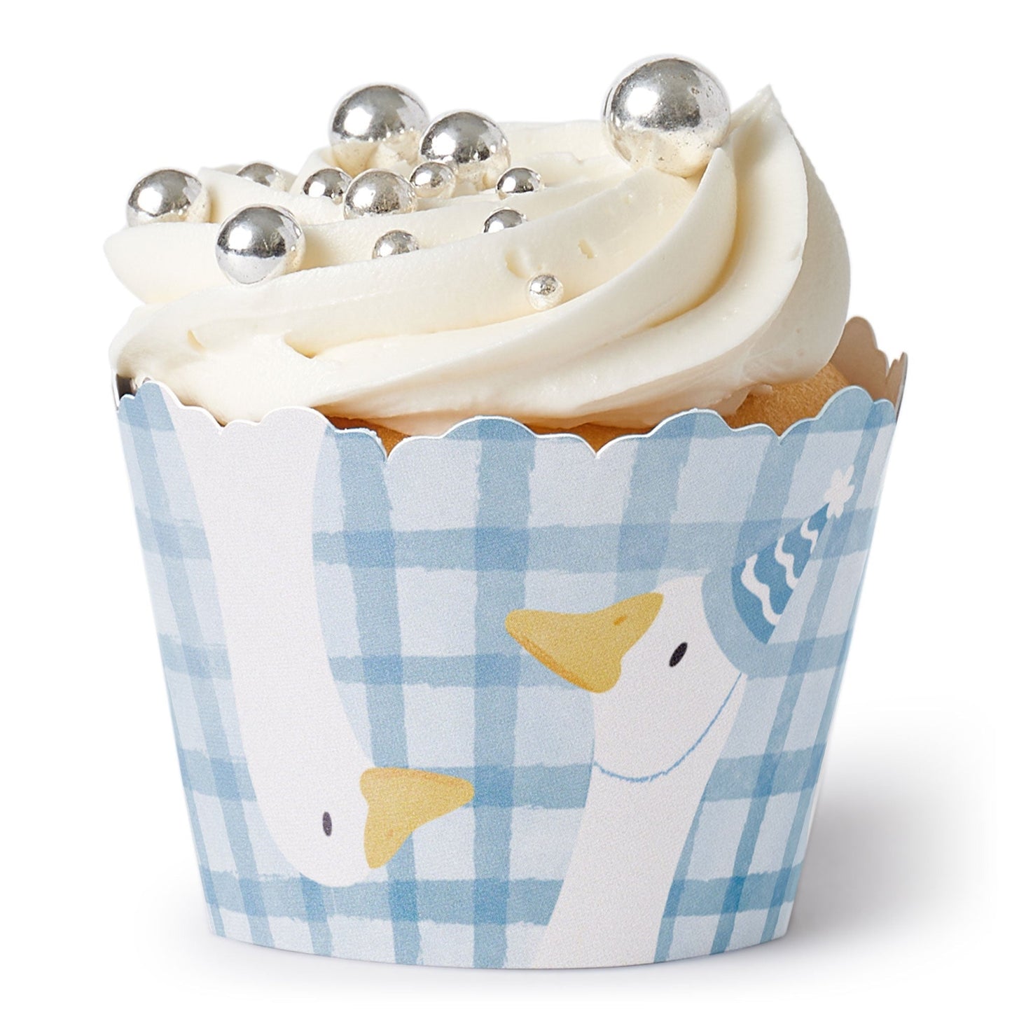 One Silly Goose Blue Cupcake Wrappers - 12 Ct