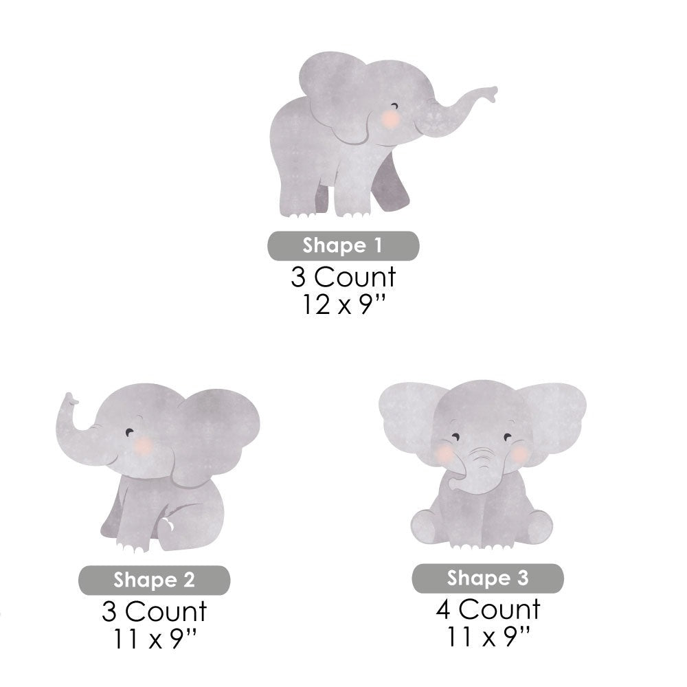 Elephant Yard Signs - 10 Ct