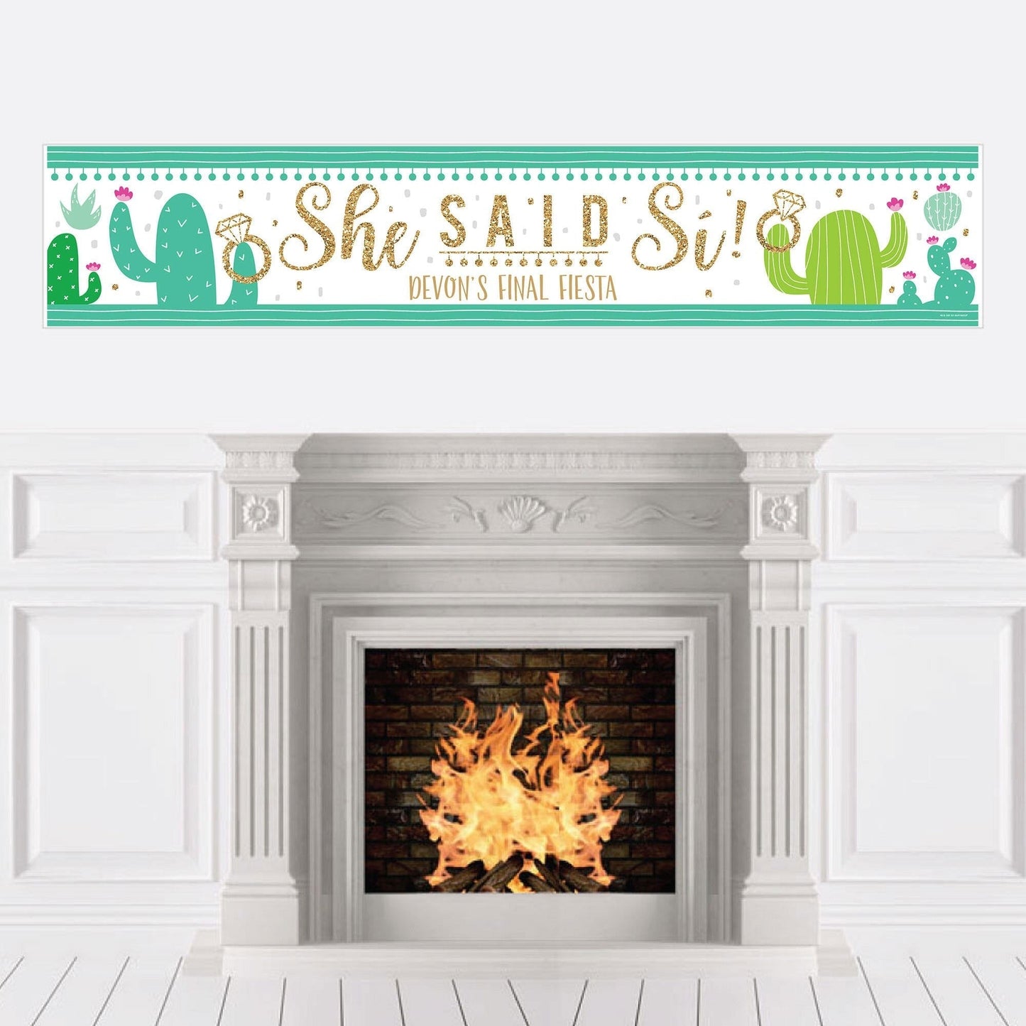 Final Fiesta - Personalized Last Fiesta Bachelorette Party Banner