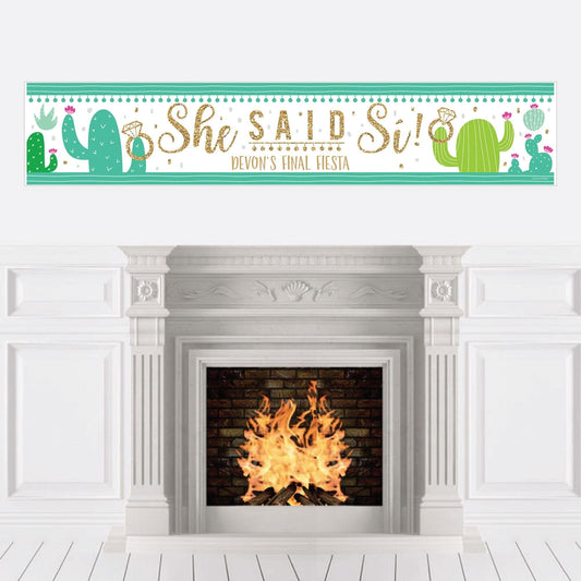 Final Fiesta - Personalized Last Fiesta Bachelorette Party Banner