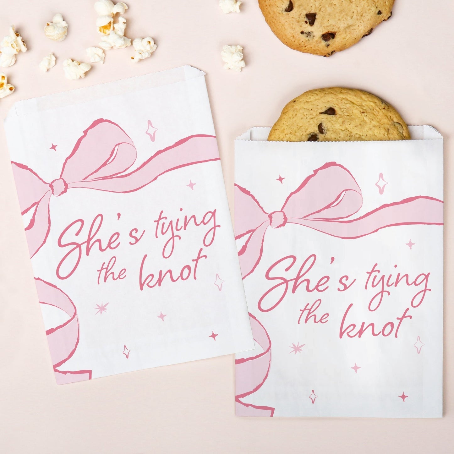 Paper Treat Bags - Tying The Knot - 25 Ct
