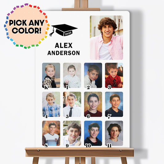 Custom Photo Graduation Photo Collage Sign
