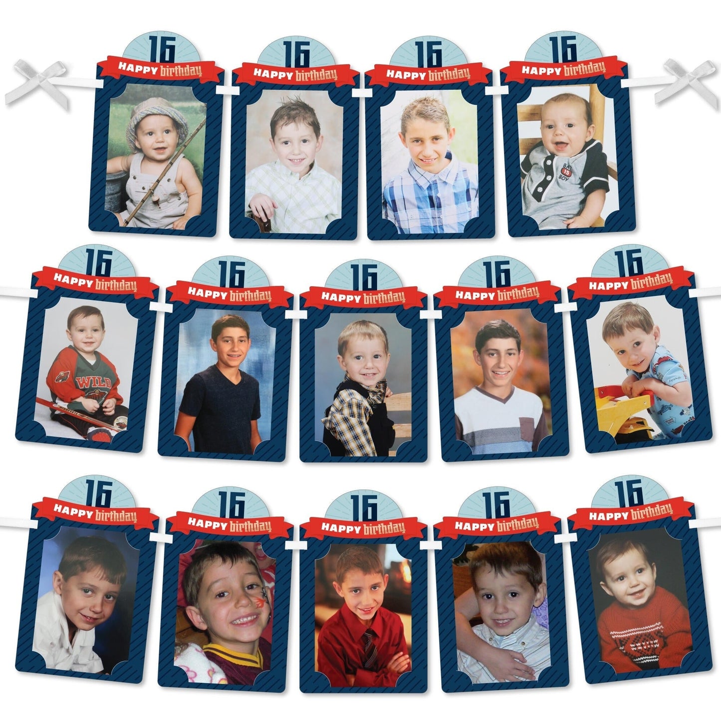 Sweet 16 - DIY 16th Birthday Party Decor - Picture Display - Photo Banner