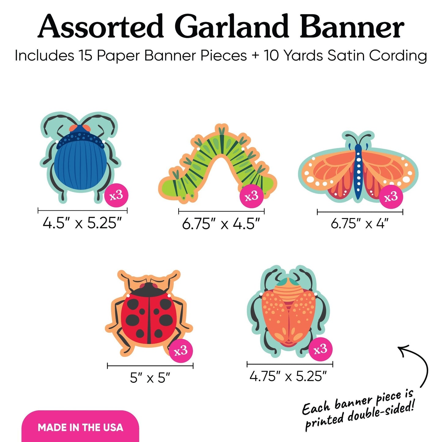 Buggin' Out Garland Banner - 15 Pc