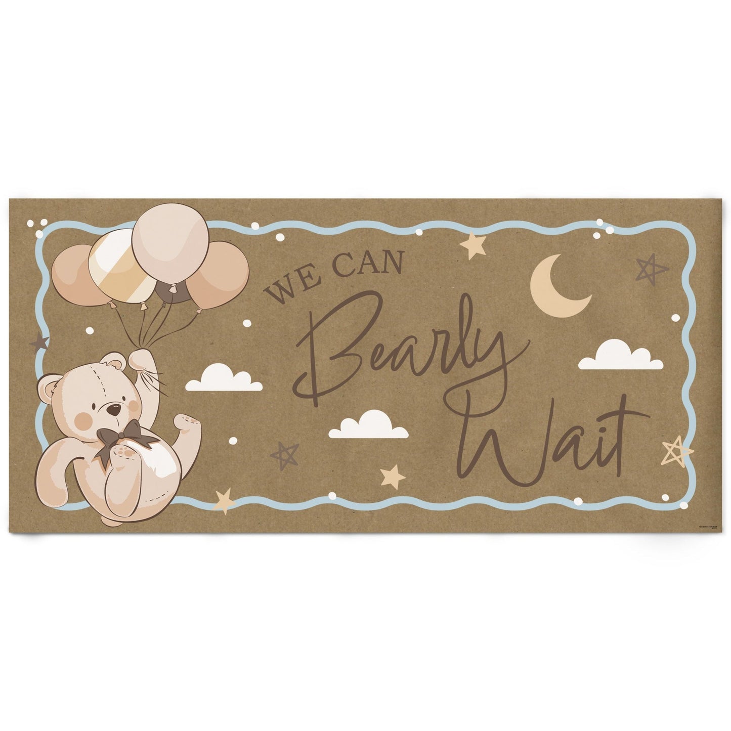 We Can Bearly Wait Kraft Banner