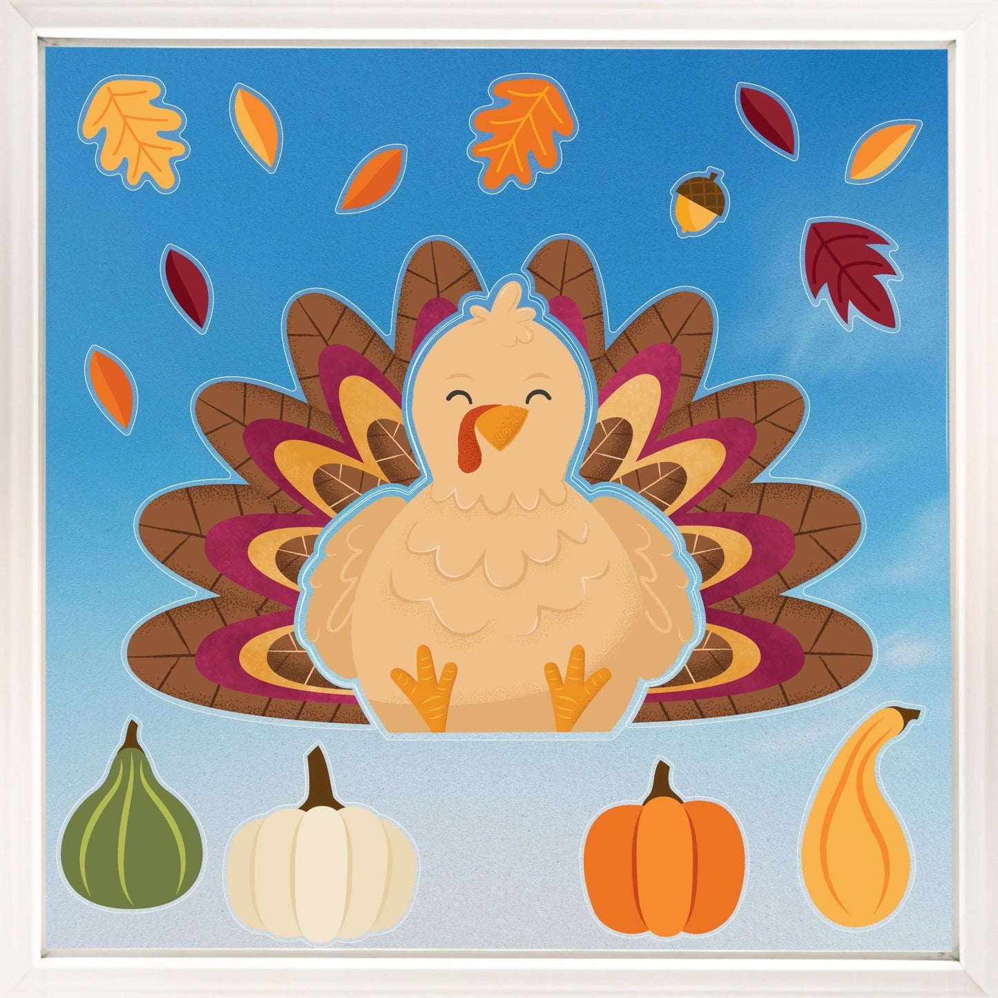 Thanksgiving Turkey Window Clings