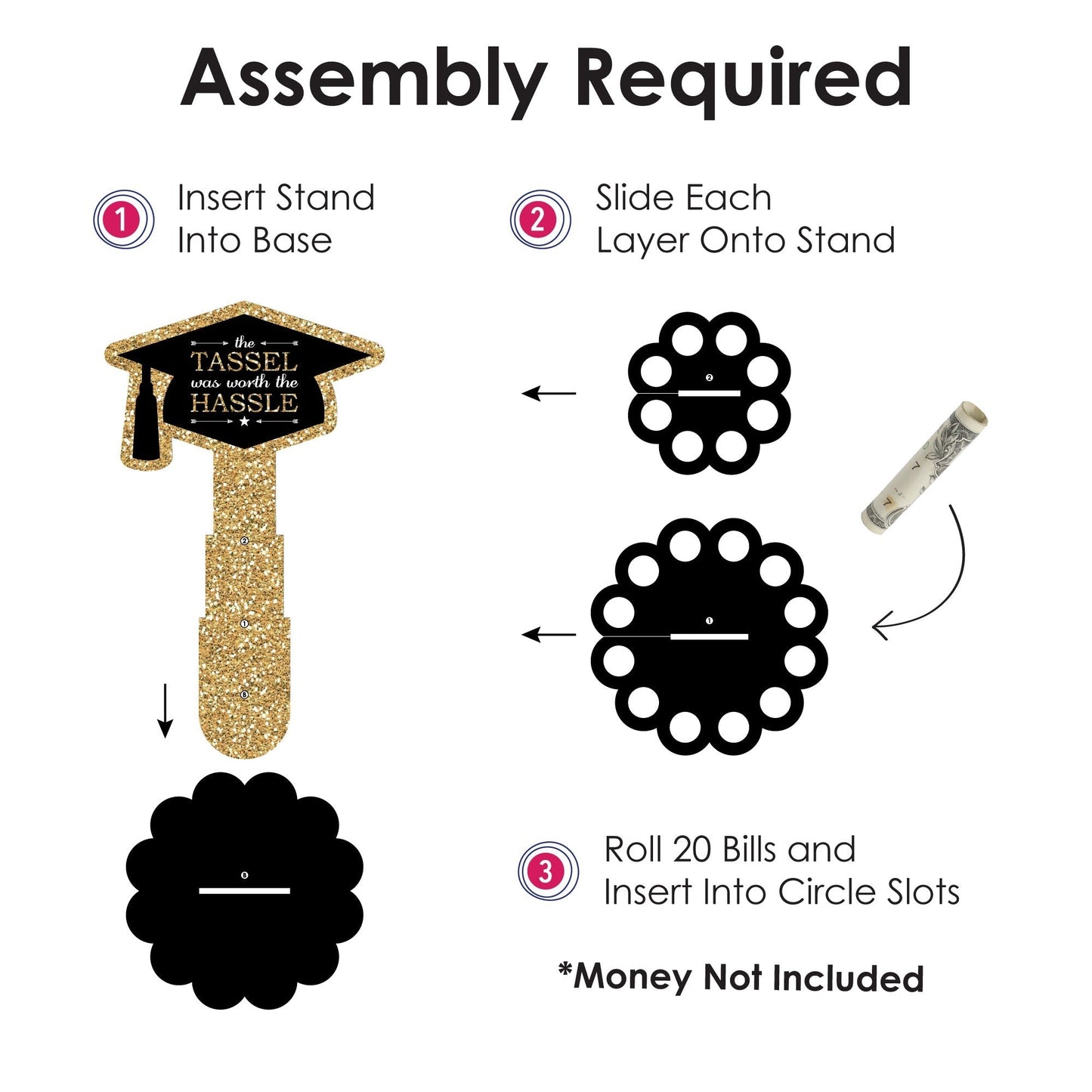 Tassel Worth The Hassle Gold Cash Cake