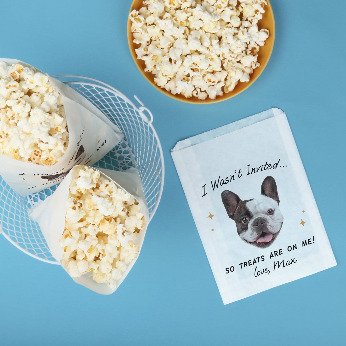Custom Face Paper Treat Bags - Drinks On Me