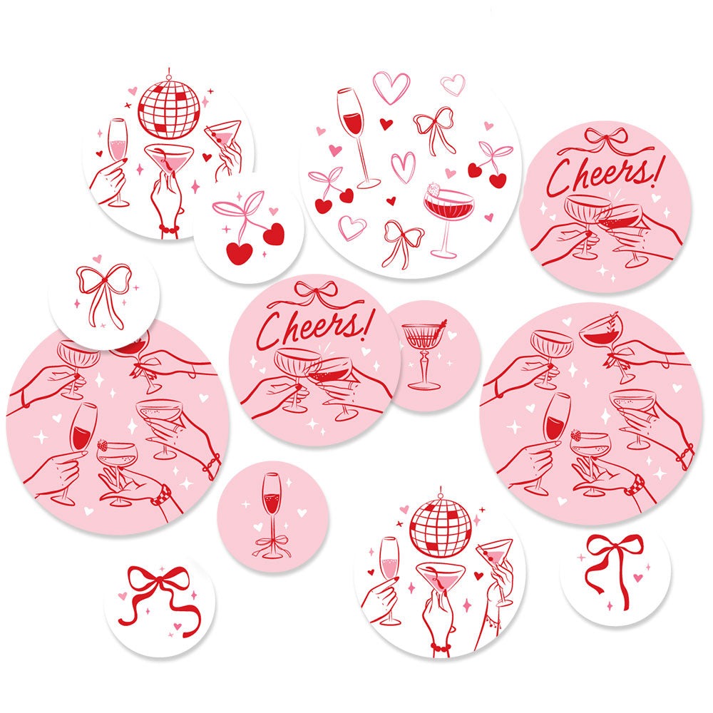 Drinks with the Girls Large Confetti - 27 Ct