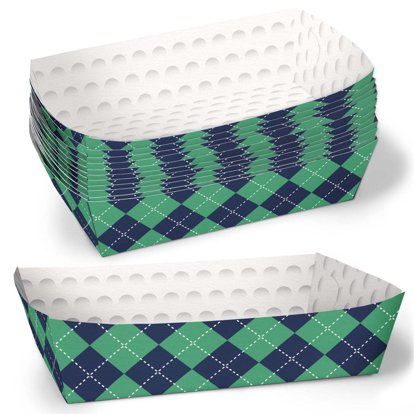 Golf Party Paper Food Trays