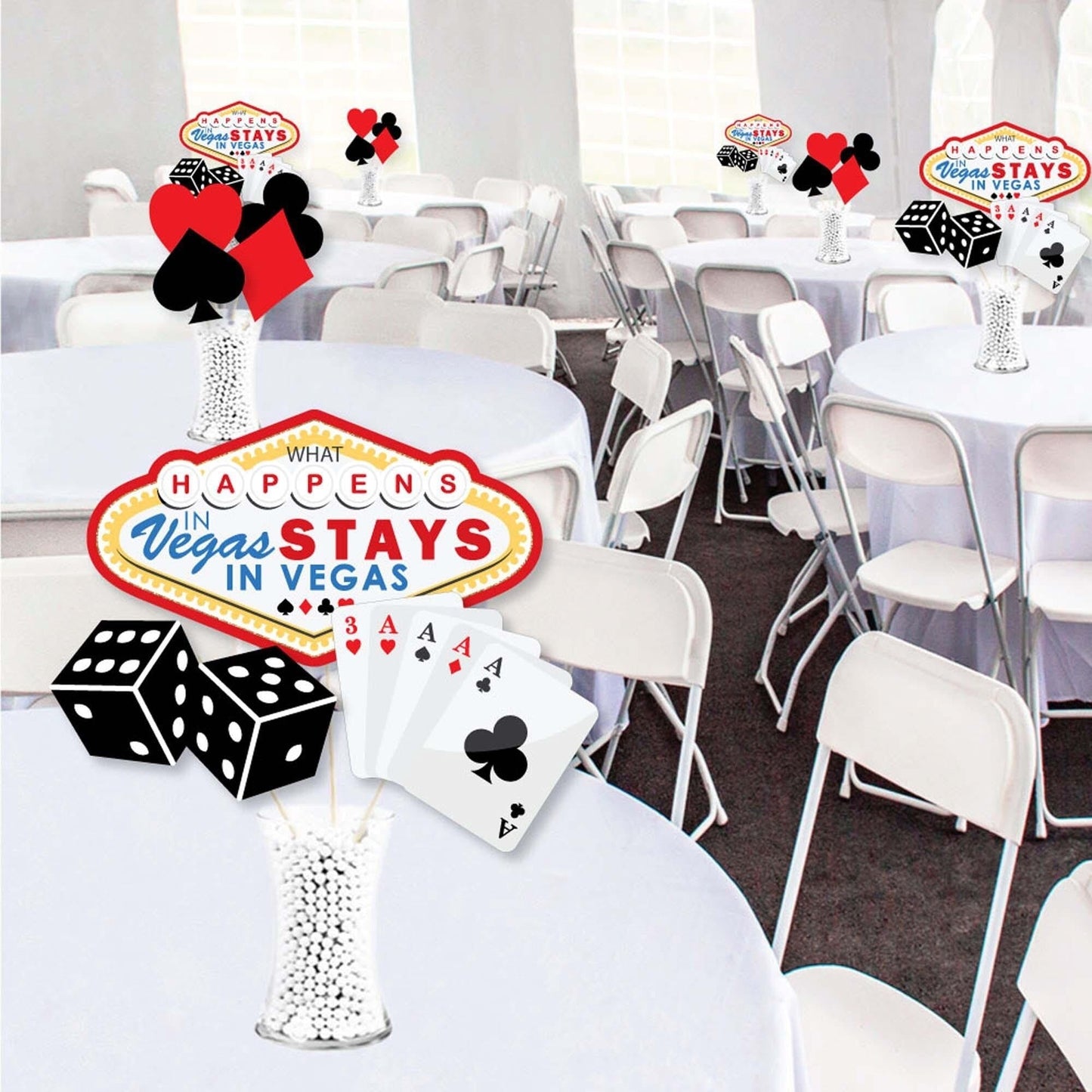 Las Vegas Showstopper Table Toppers - 35 Pc