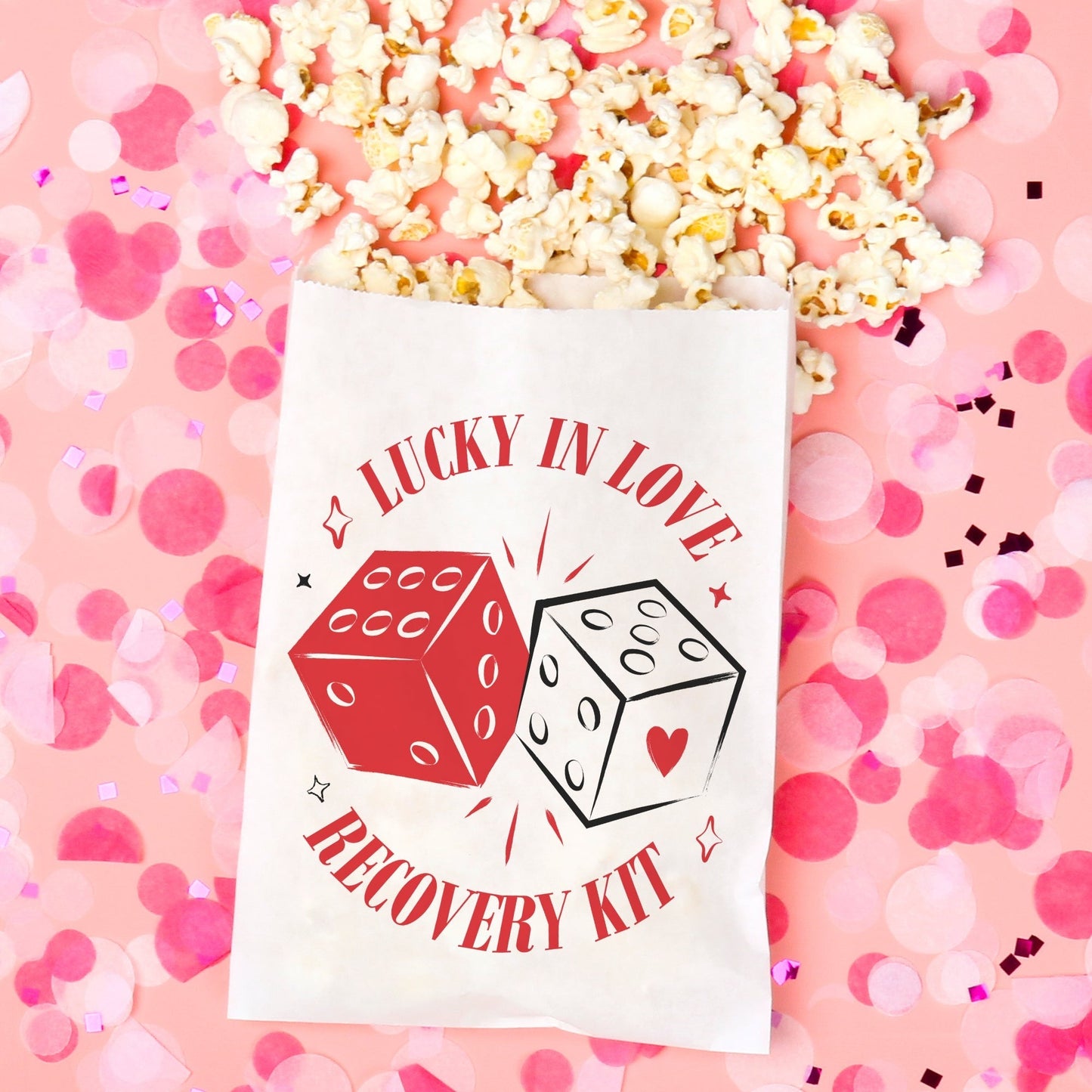 Paper Treat Bags - Lucky In Love - 25 Ct