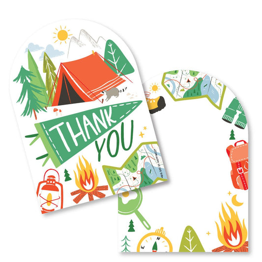 Camping Thank You Cards - 12 Ct