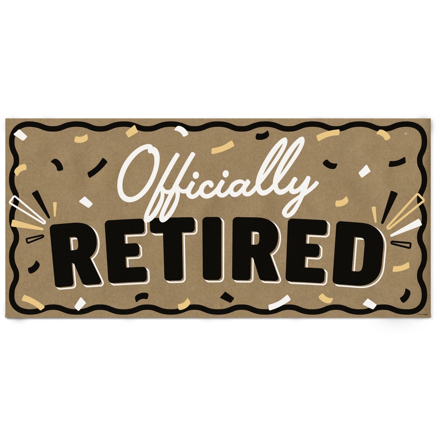 Happy Retirement Kraft Banner