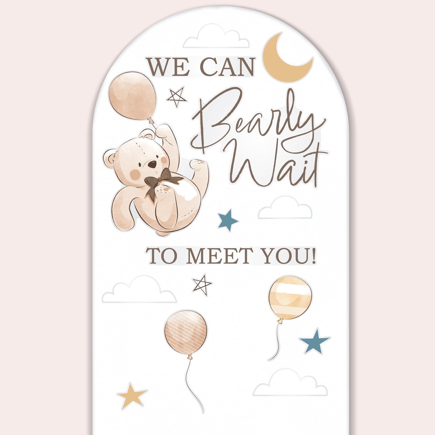 We Can Bearly Wait Backdrop Decals