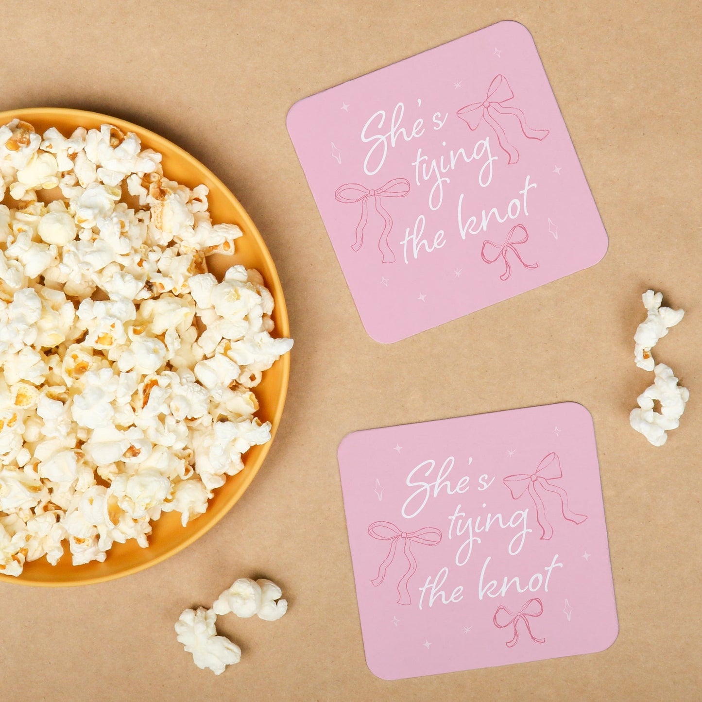 Drink Coasters - Tying The Knot - 25 Ct
